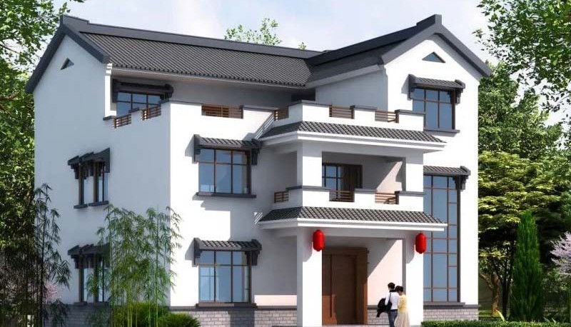 四川新中式三层别墅设计，公共空间宽敞更显大气